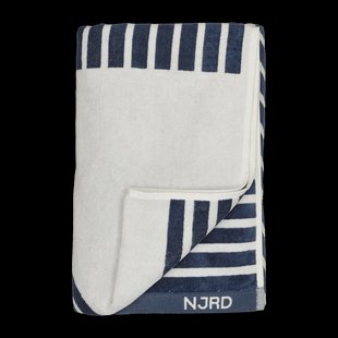 NJRD Stripes badhanddoek 100x150 cm Blauw