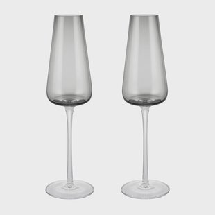 blomus Belo champagneglas 20 cl 2-pack Smoke