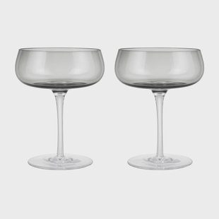 blomus Belo champagneglas coupe 20 cl 2-pack Smoke
