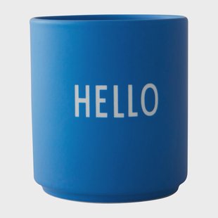Design Letters Design Letters favoriete mok 25 cl Hello-cobalt blue