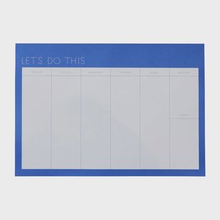 Design Letters Design Letters weekplanner roze Cobalt blue
