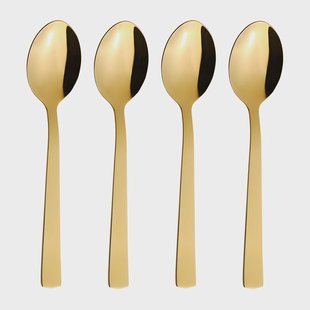 Aida Raw dessertlepel 4-pack Goud