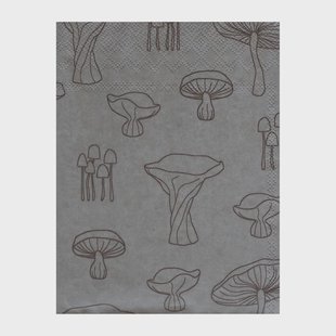 Cooee Design Fungi servet 33x33 cm 20-pack Sand-hazelnut