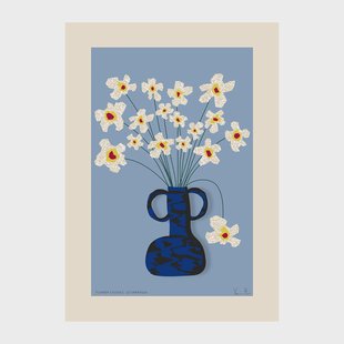 Paper Collective Flower Studies 04 (Spaanse margriet) poster 50x70 cm
