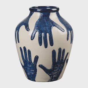 Broste Copenhagen Mime vaas 40 cm Intense blue-rainy day