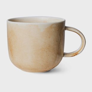 HKliving Home Chef mok met oor 32 cl Rustic cream-brown