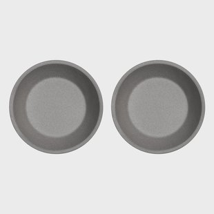 OYOY Yuka diep bord Ø19 cm 2-pack Stone