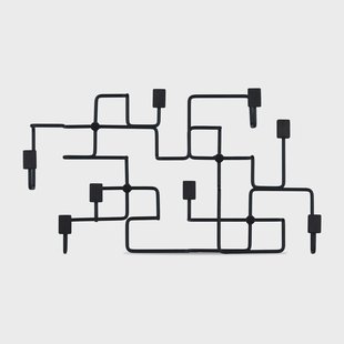 Gejst Underground klerenhanger Zwart-zwartgebeitst eikenhout