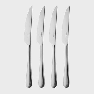 Robert Welch Kingham Bright grillmessen 4-pack Roestvrij staal