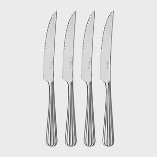 Robert Welch Palm Bright grillmessen 4-pack Roestvrij staal