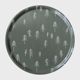 Fine Little Day Tall dienblad Ø38 cm Groen-nude