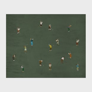Fine Little Day Golfers poster 40x50 cm