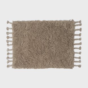 Ferm Living Amass long pile vloerkleed 70x50 cm White Pepper