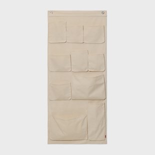 Ferm Living Canvas wall pockets opberger voor aan de muur 70x160 cm