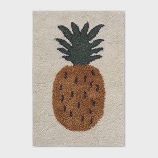 Ferm Living Fruiticana vloerkleed L 120x180 cm Pineapple