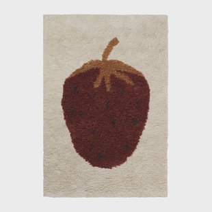 Ferm Living Fruiticana vloerkleed L 120x180 cm Strawberry