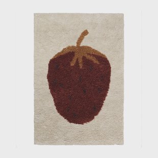 Ferm Living Fruiticana vloerkleed S 80x120 cm Strawberry