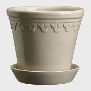 Bergs Potter Københavner pot geglazuurd Ø12 cm Sand Stone