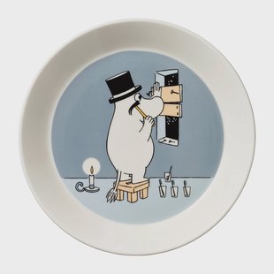 Moomin Arabia Moominpappa Moomin bord Ø19 cm Grijs