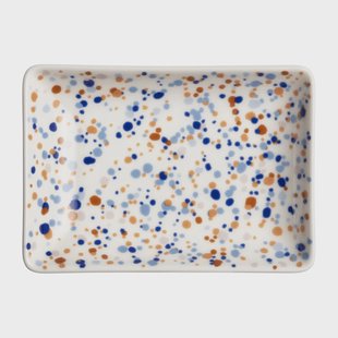Iittala Oiva Toikka Helle A6 bord 10x15 cm Blauw-bruin