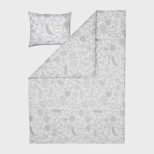 Iittala Oiva Toikka Frutta beddengoedset 150x210 cm Grijs
