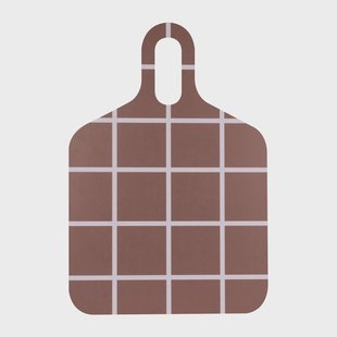 Muurla Checks & Stripes dienblad 30x44 cm Brown-beige