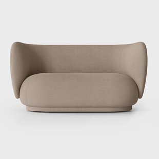 Ferm Living Rico bank bouclé 2-zits Bouclé sand