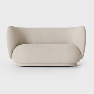 Ferm Living Rico bank bouclé 2-zits Wool bouclé offwhite