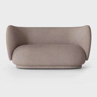 Ferm Living Rico bank 2-zits Brushed warm grey Ferm Living Rico bank 2-zits Brushed warm grey