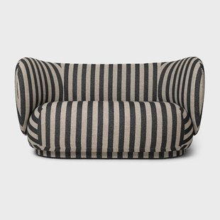 Ferm Living Rico bank 2-zits Louisiana sand black