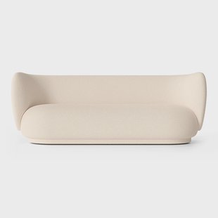 Ferm Living Rico bank bouclé 3-zits Wool bouclé offwhite