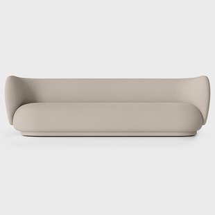 Ferm Living Rico bank bouclé 4-zits Wool bouclé natural