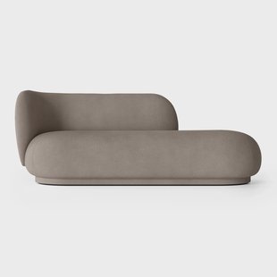 Ferm Living Rico divan chaise longue links Brushed warm grey