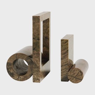 Woud Booknd boekensteun marmer Bruin