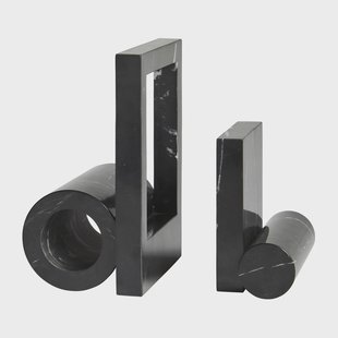 Woud Booknd boekensteun marmer Zwart