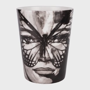 Carolina Gynning Golden Butterfly mok 35 cl Black-white
