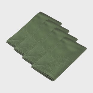 Kähler Hammershøi Poppy stoffen servet 45x45 cm 4-pack Groen