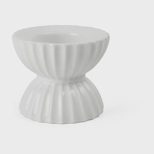 Lyngby Porcelæn Lyngby Tura waxinelichtjeshouder Ø8 cm Wit