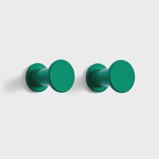 HAY Bolt haak 2-pack Ø2,8 cm Green