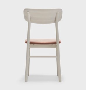 Stolab Prima Vista stoel witgeolied berkenhout Leer elmotique 43807 cognac