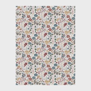 Arvidssons Textil Lyckeflykt gewaxt tafelkleed Roest-bruin