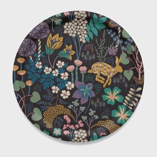 Arvidssons Textil Lyckeflykt dienblad Ø38 cm Zwart