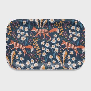 Arvidssons Textil Stjärnspeja dienblad 21x31 cm Donkerblauw