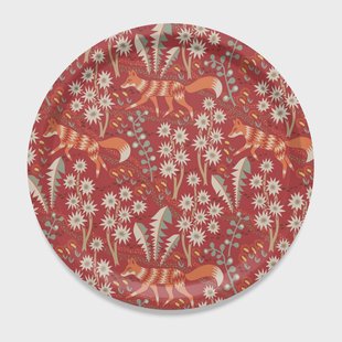 Arvidssons Textil Stjärnspeja dienblad Ø38 cm Rood