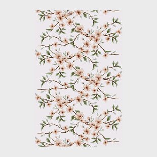 Arvidssons Textil Fägring stof Perzik-wit