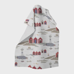 Arvidssons Textil Kust keukenhanddoek 65x85 cm Wit