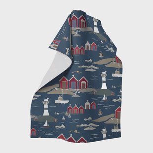 Arvidssons Textil Kust keukenhanddoek 65x85 cm Blauw