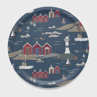 Arvidssons Textil Kust dienblad Ø31 cm Blauw