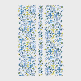 Arvidssons Textil Leksand Bård gewaxt tafelkleed Blauw-geel