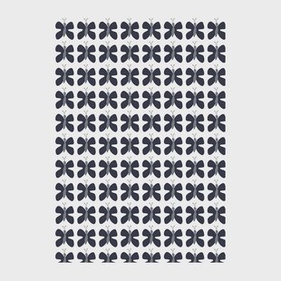 Arvidssons Textil Fjäril Mini tafelzeil Blauw